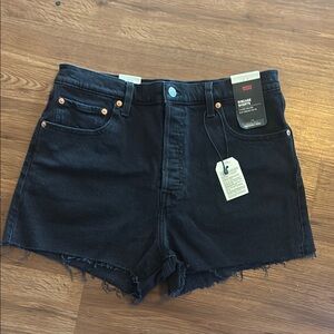 Levi's Women's Black Denim Shorts